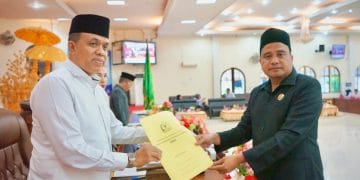 Rapat Paripurna DPRD, Pj. Bupati Langkat Ajak Kolaborasi Bangun Langkat Bersama