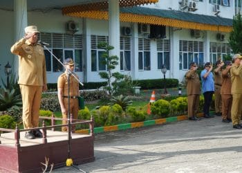 Dalam Apel Gabungan Pj Bupati Langkat Sampaikan 2 Pesan Penting Kepada Seluruh ASN Pemkab Langkat