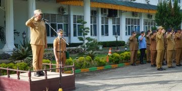 Dalam Apel Gabungan Pj Bupati Langkat Sampaikan 2 Pesan Penting Kepada Seluruh ASN Pemkab Langkat