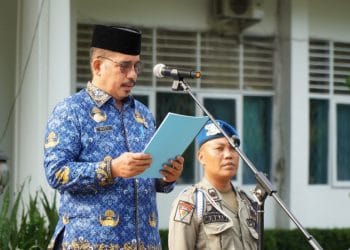 Asisten Administrasi Umum Pimpin Upacara Hari Otonomi Daerah XXVII Tahun 2024 Pemkab Langkat 