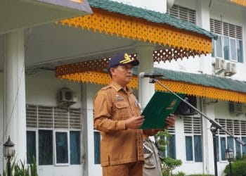 Apel Gabungan Senin, Pj.Bupati Langkat Prioritaskan K3 Bagi Dunia Kerja