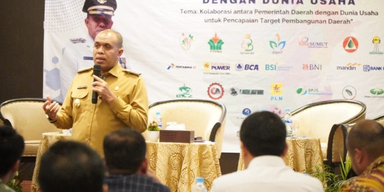 Pj Bupati Langkat Tekankan Kolaborasi Antara Pemerintah Daerah dengan Dunia Usaha Guna Mempercepat Pencapaian Target Pembangun