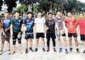 HUT Kota Binjai ke-152 Tahun, SMSI Joging dan Latihan Bola Voli Bersama Masyarakat 