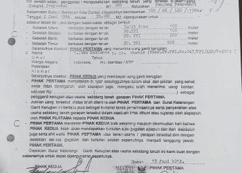 SKGR Produk Camat Sungai Sembilan Tahun 2012, Diduga Maladministrasi Ulah Cukong Mafia Pantang Didiamkan