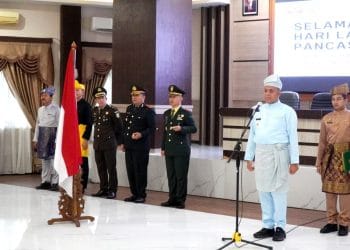 Pj.Bupati Langkat bertindak sebagai Pembina Upacara Peringatan Hari Lahir Pancasila Tahun 2024