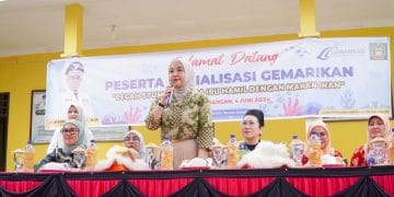 Pj Ketua TP. PKK Langkat hadiri Sosialisasi “GEMARIKAN” di Batang Serangan Sebagai Upaya Penurunan Stunting