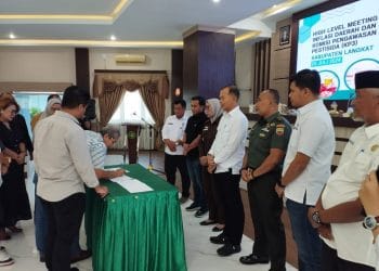 Pj. Bupati Langkat buka High Level Meeting TPID dan Rakor KP3 Kabupaten Langkat