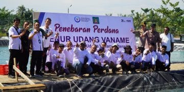 Pj. Bupati Langkat Faisal Hasrimy Resmikan Klaster Budidaya Udang Vaname Intensif untuk Tingkatkan Kesejahteraan Masyarakat