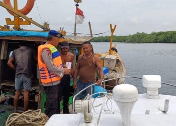 Sat Polairud Polres Langkat Gelar Patroli Keamanan di Laut Perairan