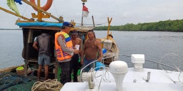 Sat Polairud Polres Langkat Gelar Patroli Keamanan di Laut Perairan