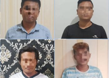 Dilaporkan ke Polisi, 4 Terduga Maling Sawit PT. Serdang Hulu Berhasil Diringkus