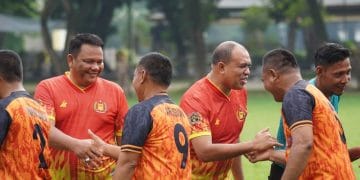 Pj Bupati Langkat Faisal Hasrimy Galang Persahabatan Dengan Pertandingan Bola