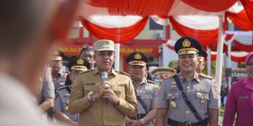 Pj. Bupati Langkat Faisal Hasrimy: Selamat Datang di Negeri Bertuah pada Pembukaan Diktuba Polri Gel. II SPN Hinai
