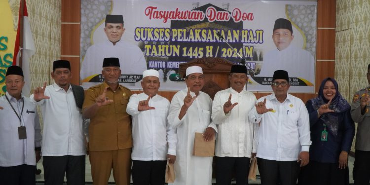 Tasyakuran Penyelenggaraan Haji 2024: Pj. Bupati Langkat doakan Semua Jemaah Haji Mabrur