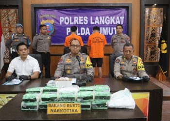 Kapolres Langkat Gagalkan Penyelundupan 20 Kilo Sabu Siap Edar