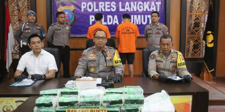 Kapolres Langkat Gagalkan Penyelundupan 20 Kilo Sabu Siap Edar