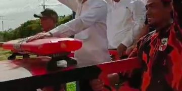 Paslon H. Paisal – Sugiyarto Mendaftar ke KPU Dumai, Diarak Ratusan Pendukung