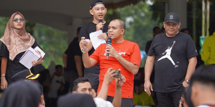 Pj. Bupati Langkat Faisal Hasrimy Resmikan Car Free Day: Membangkitkan Olahraga, Ekonomi, dan Semangat Menuju PON XXI 2024