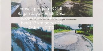 Menolak Lupa Warisan Proyek Multi Years Soal Infasrtuktur Sarana Jalan Program K2i