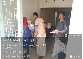 Kantor POS dan Giro Siabu Salurkan Bantuan Kemensos Kepada Warga