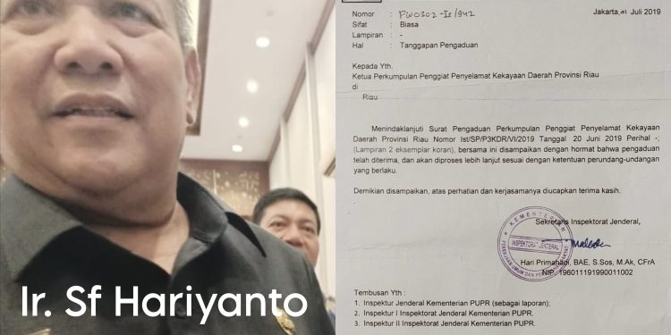 SF. Hariyanto Cawagub Riau Diduga Bersikap Arogan, Masih Menjadi Isu Hangat, Mulutmu Adalah Harimaumu