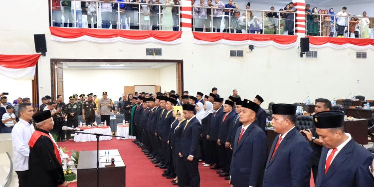 35 Anggota DPRD Binjai Periode 2024-2029 Dilantik, Mahyadi Jadi Ketua Sementara