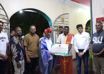 Pemko Binjai Serahkan Bantuan Dana Hibah Rumah Ibadah Umat Hindu