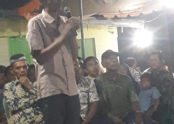 Kampanye No.2 Ferdiansyah – H.Soeoarto di Jl Arifin Achmad Bukit Batrem Prioritaskan Penyelesaian Tanah Konsesi Ex. CPI