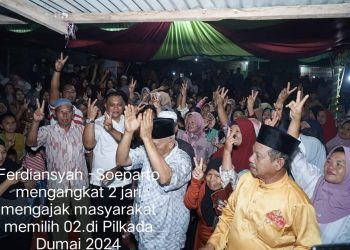 Dukungan terus mengalir, Paslon No. 2 Fatonah Ferdiansyah. SE – H. Soeparto Berpeluang Pimpin Kota Dumai
