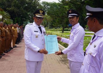 Pj Bupati Langkat Kukuhkan 72 Kades, Dorong Sinergi dalam Membangun Desa yang Mandiri dan Berdaya