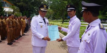 Pj Bupati Langkat Kukuhkan 72 Kades, Dorong Sinergi dalam Membangun Desa yang Mandiri dan Berdaya