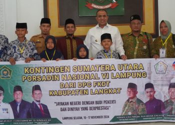 Pj Bupati Langkat Lepas Kontingen PORSADIN VI, Siap Harumkan Nama Sumut di Tingkat Nasional