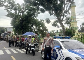Polres Langkat Gelar Patroli Skala Besar Bersama TNI, Satpol PP, dan Dishub untuk Jaga Keamanan Wilayah
