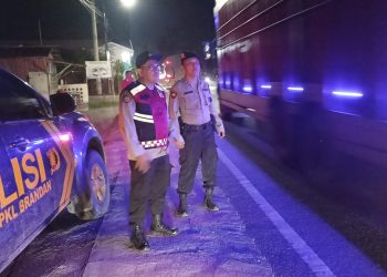 Polisi Brandan Gelar Patroli Hunting Antisipasi Kriminalitas dan Balap Liar