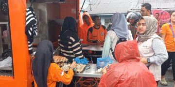 Respon Cepat Pemko Binjai Dirikan Dapur Umum di Lokasi Banjir