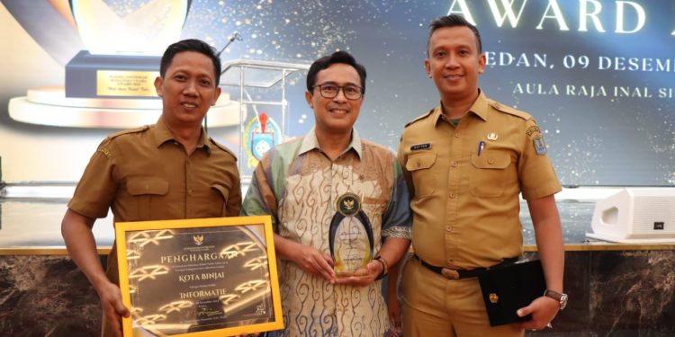 Pemko Binjai Raih Penghargaan Keterbukaan Informasi Publik se-Sumut