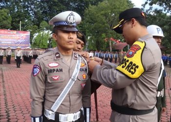 Polres Langkat Siap Amankan Natal dan Tahun Baru: Apel Gelar Pasukan Operasi Lilin Toba 2024