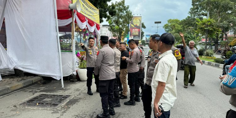 Kapolres Binjai Cek Kesiapan Pos Pengamanan Dan Pelayanan