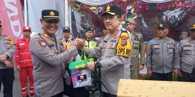 Kapolres Binjai Tinjau Kesiapan Pos Pengamanan dan Pelayanan Nataru