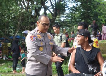 Kapolres Langkat Cek Pengamanan di Objek Wisata saat Libur Nataru