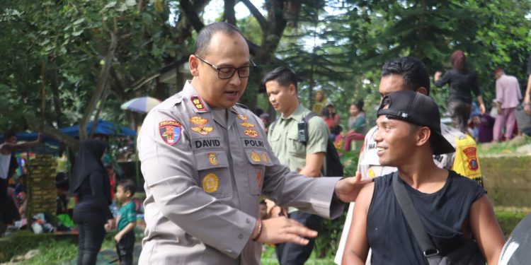Kapolres Langkat Cek Pengamanan di Objek Wisata saat Libur Nataru