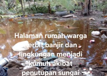 Dinas LH Dumai Undang AMN Lubuk Gaung Terkait Penutupan Sungai Nerbit Kecil Dumai.