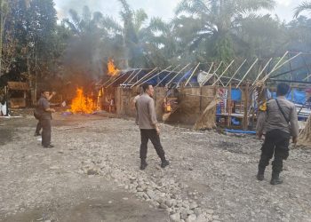 Barak Narkoba Kloneng Habis Diratakan Tim Gabungan