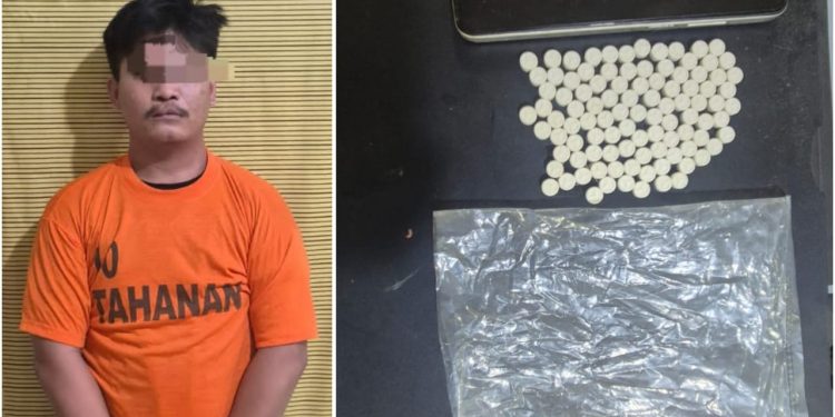 Pengedar 99 Butir Pil Ekstasi Dibekuk Polisi