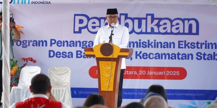 Kolaborasi PT Hutama Karya dan Pemkab Langkat: Kick-Off Program Penanganan Kemiskinan Ekstrem dan Stunting