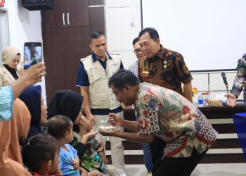 Pemko Binjai bersama Asuransi MAG Gelar Pemberian Makanan Tambahan (PMT)