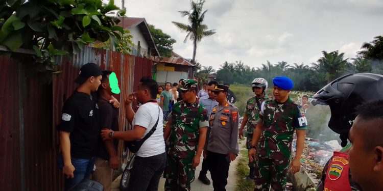 Komit Berantas Peredaran Narkoba, Sundenpom 1/5-3 Pangkalan Brandan Bersama Polisi dan Koramil Gelar GKN di Brandan