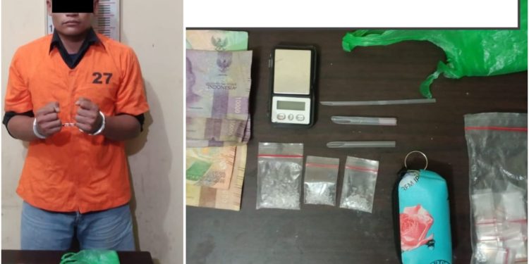 Pria 22 Tahun Ini Ditangkap Kasus Sabu, Barbutnya 2,51 Gram