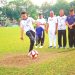 AKBP Bambang Lakukan Tendangan Pertama Tandai Turnamen Sepak Bola U14 Piala Kapolres Binjai Resmi Digelar 