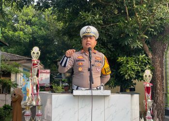 Kasat Lantas Polres Binjai Gelar Sosialiasi Keselamatan Berlalu Lintas Kepada Pelajar